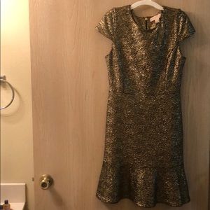 Michael Kors Gold Foil Dress
